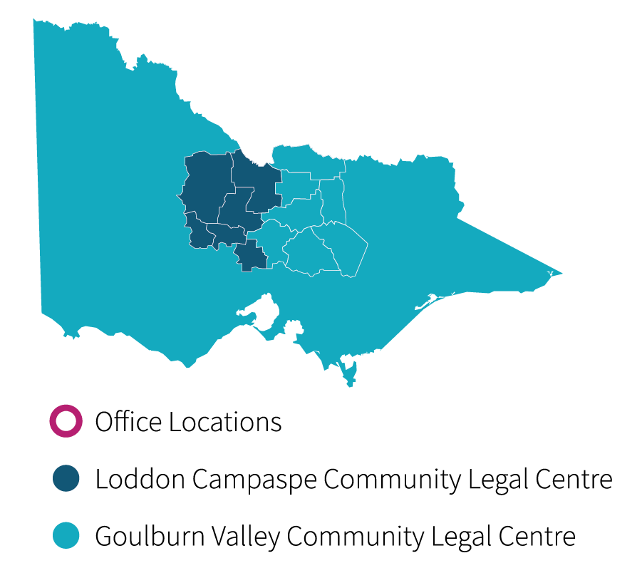A map of Victoria and Keys